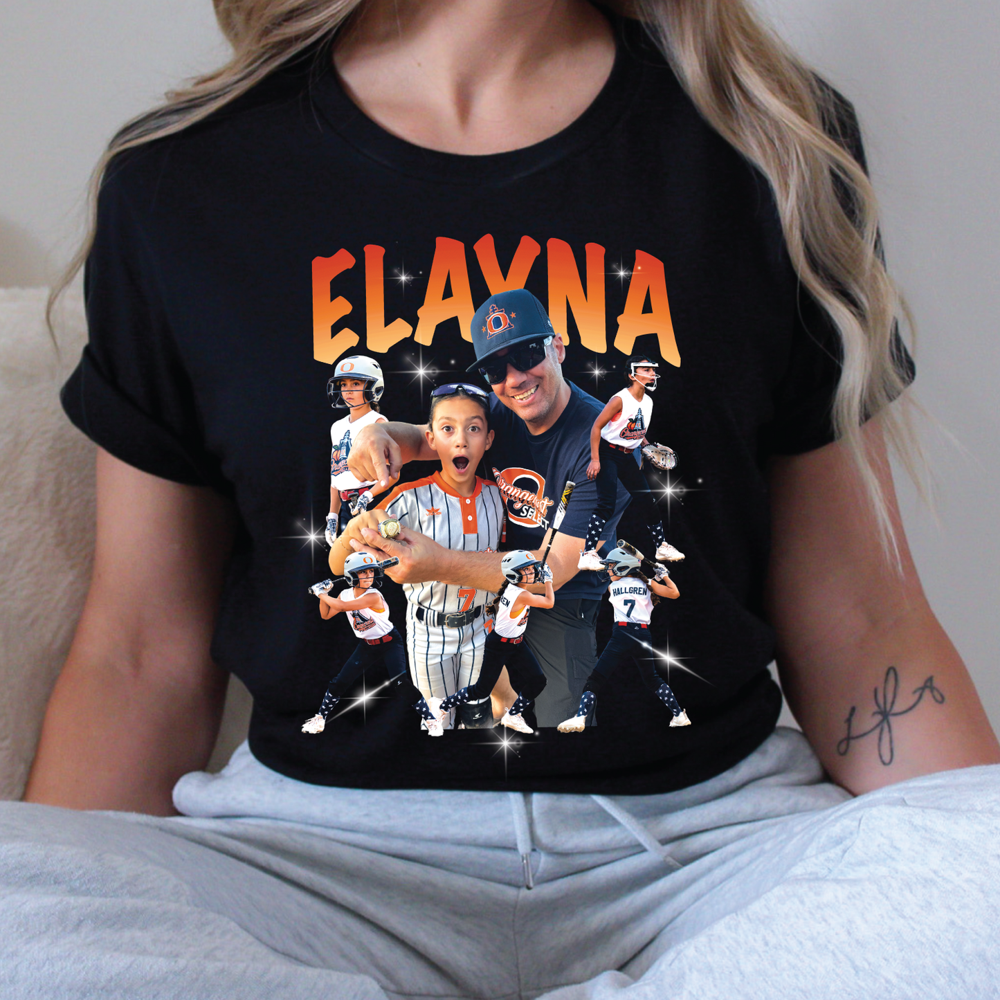 Custom Player Collage Tee/Crew Sweatshirt