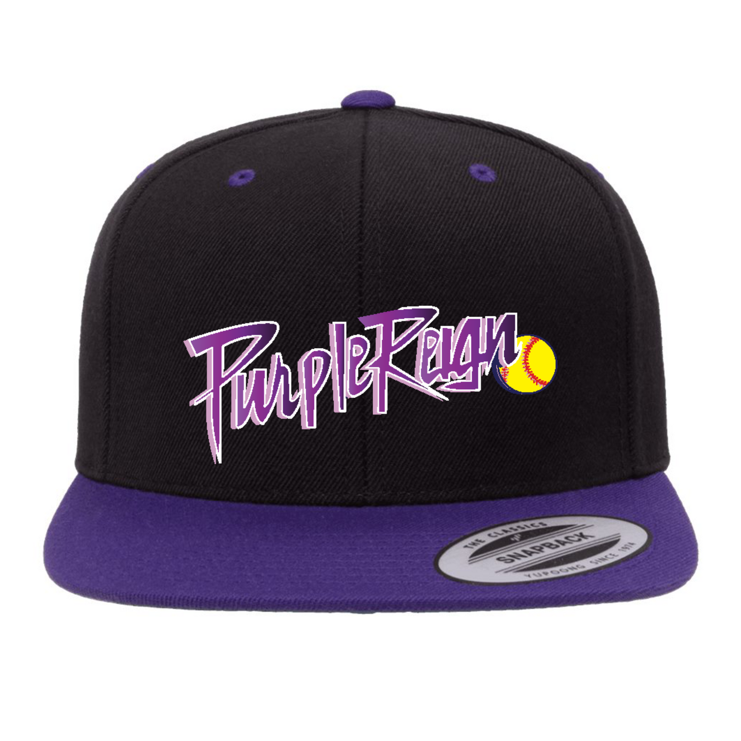 Purple Reign Embroidered Flat Bill