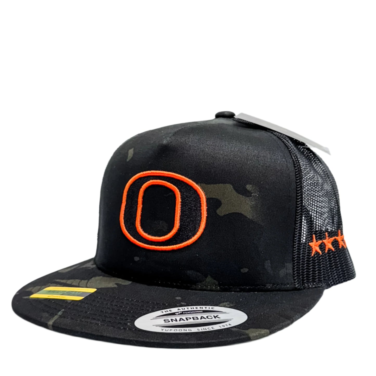 "O" Black Camo Mesh