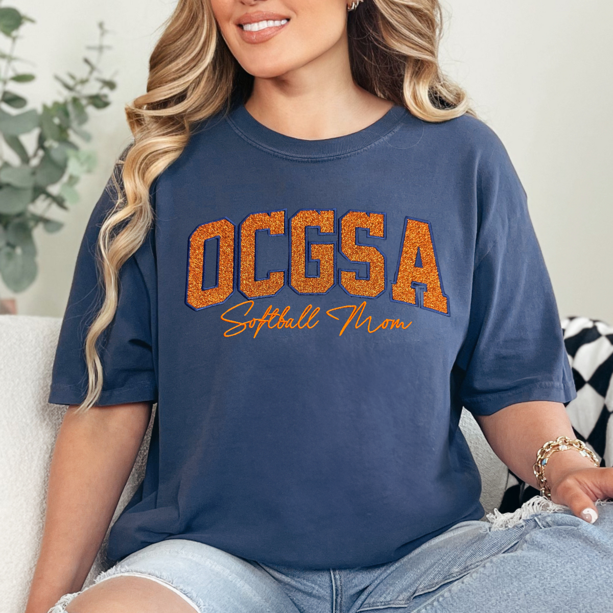 OCGSA Softball Sparkle Embroidered Shirt