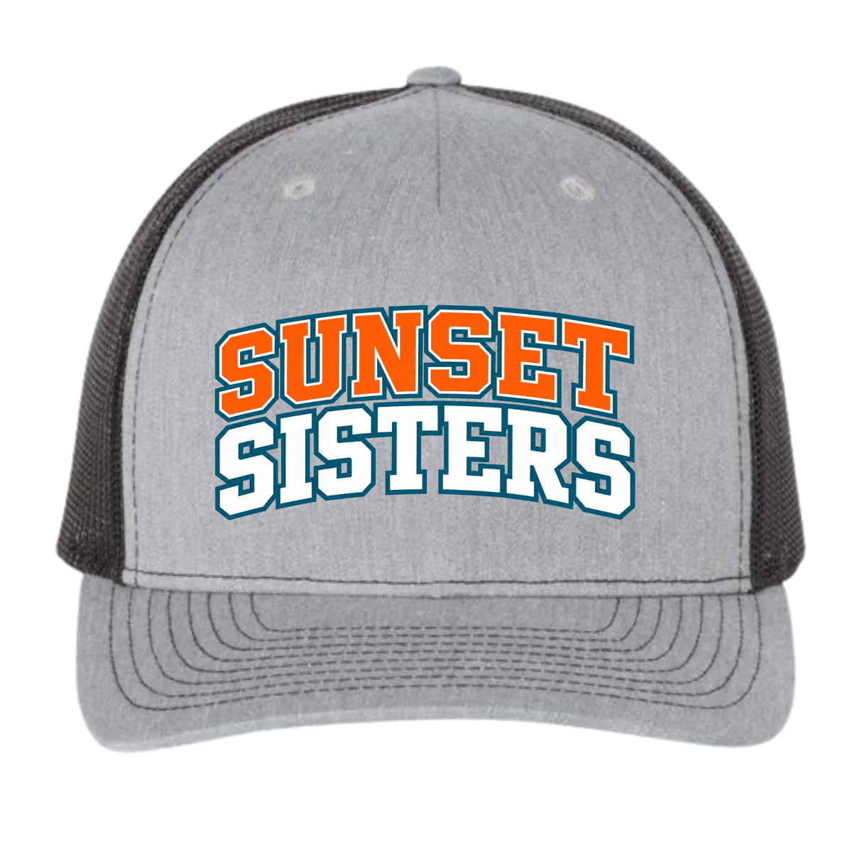 Sunset Sisters Embroidered Trucker