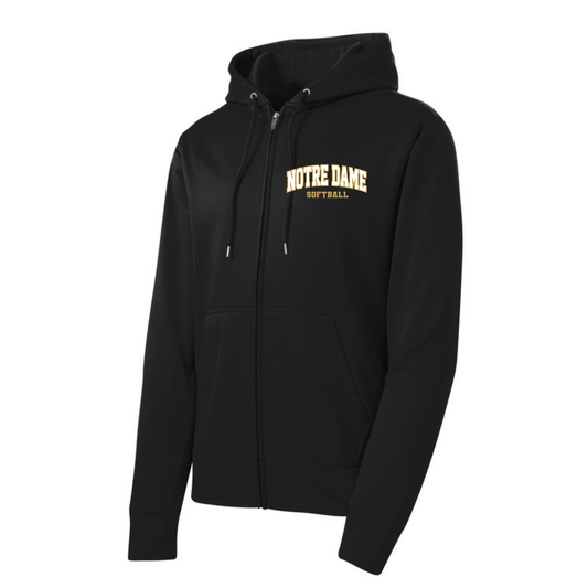 Norte Dame Fleece Zipper Hoodie