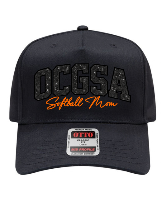 OCGSA Black Glitter Embroidered Hat