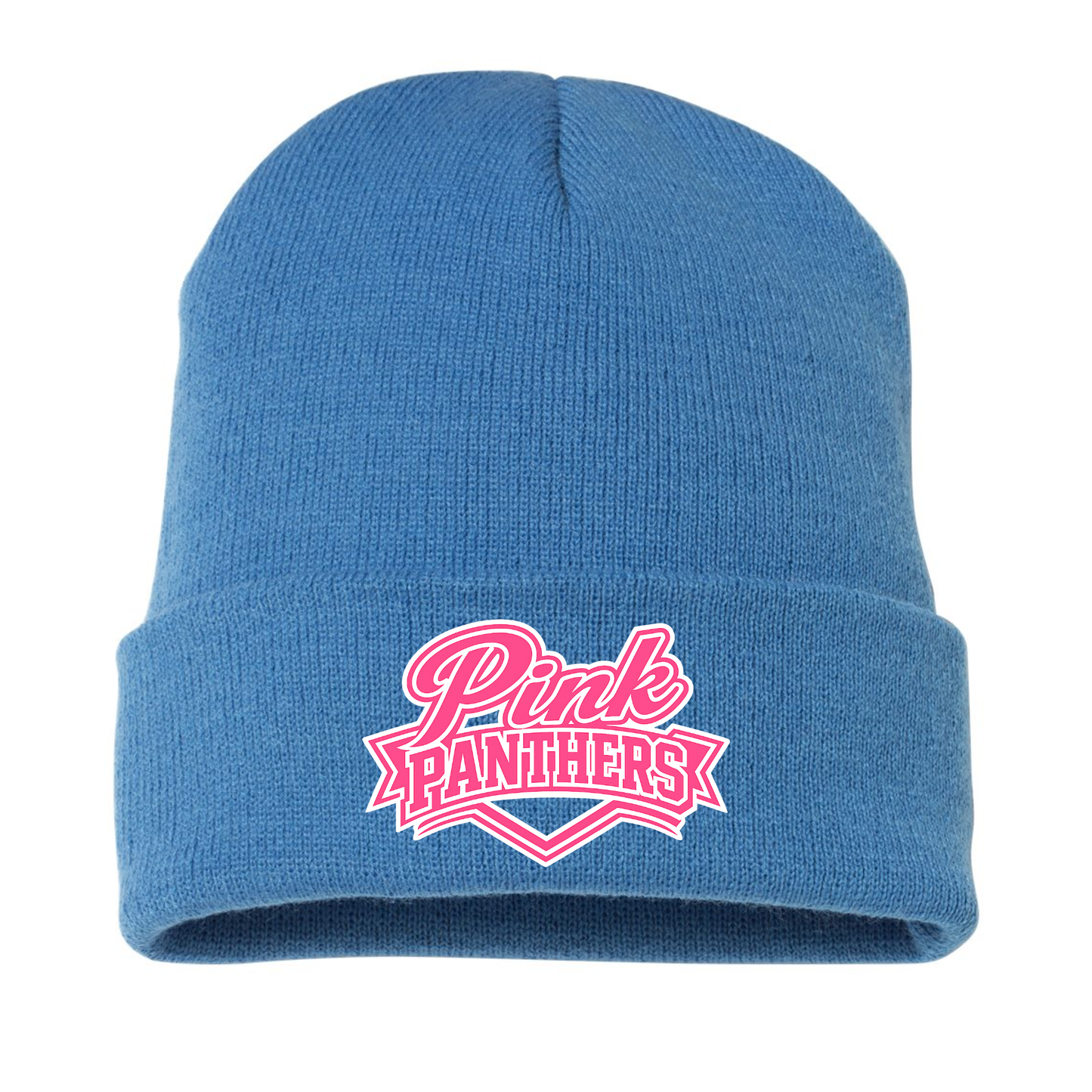 Pink Panthers Embroidered Beanie