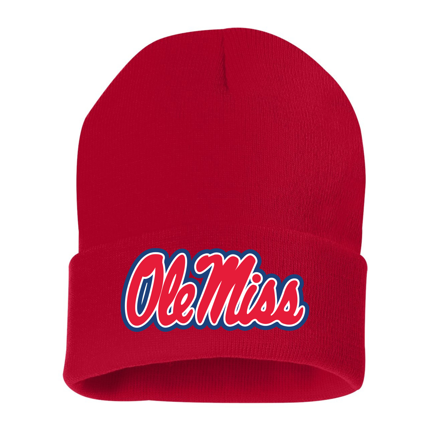 Ole Miss Embroidered Beanie
