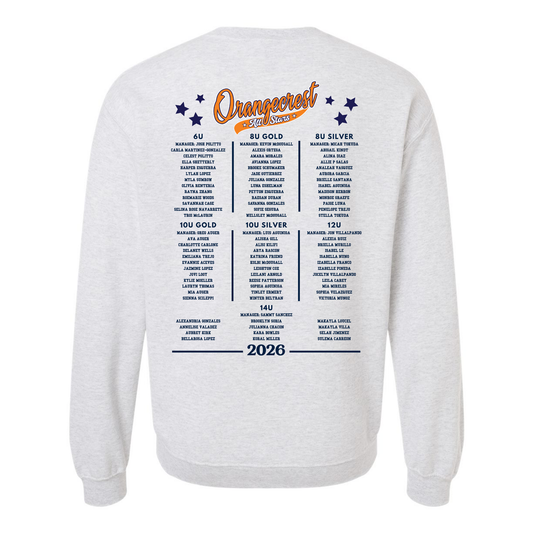 OCGSA All Stars Bell Roster Fleece Crew Sweatshirt
