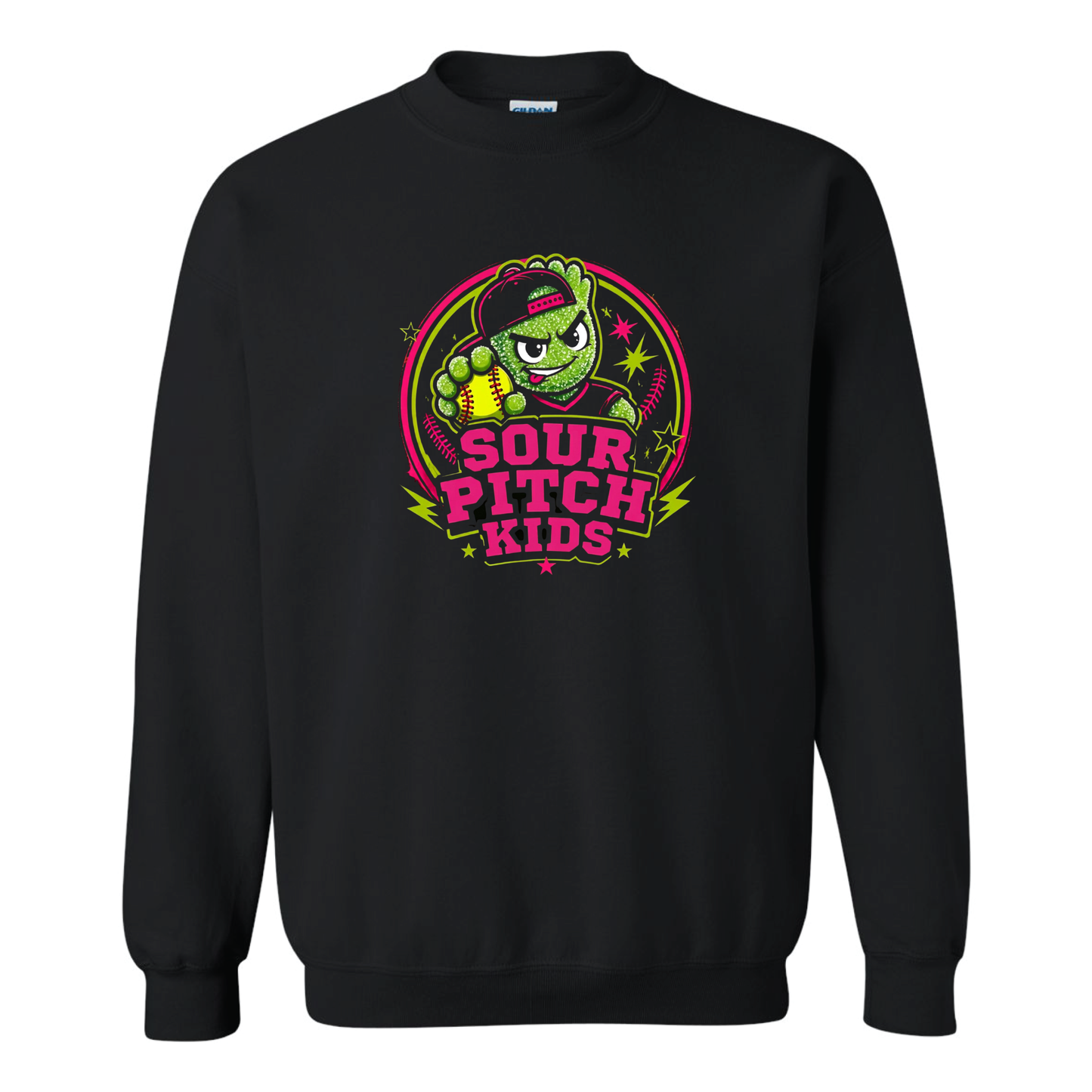 Sour Pitch Kids Fleece Crew Sweatshirt
