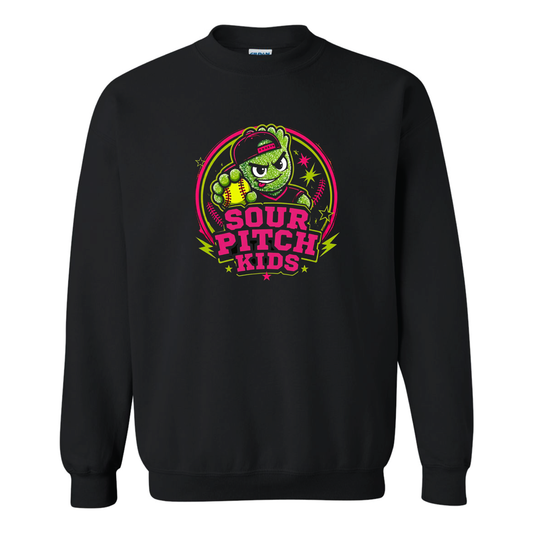 Sour Pitch Kids Fleece Crew Sweatshirt
