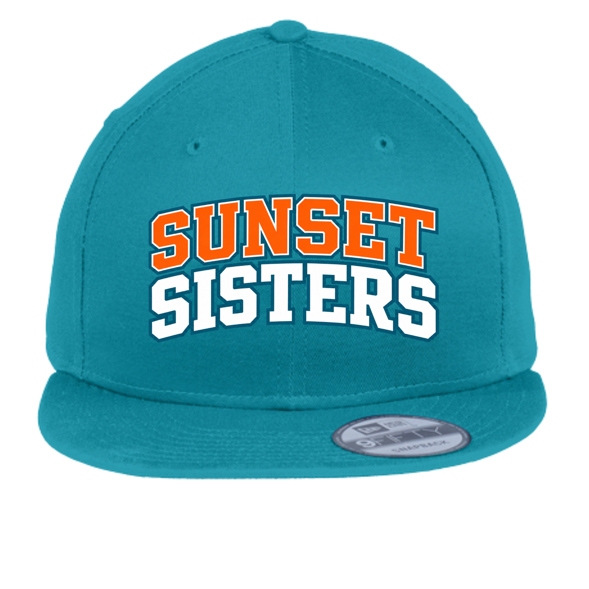 Sunset Sisters Embroidered Flat Bill