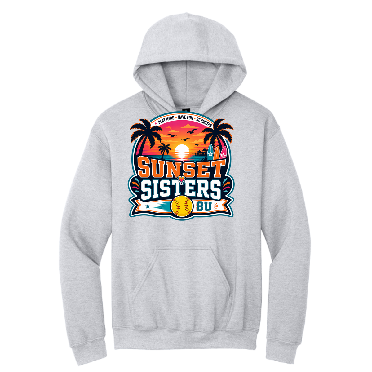Sunset Sisters Fleece Hoodie