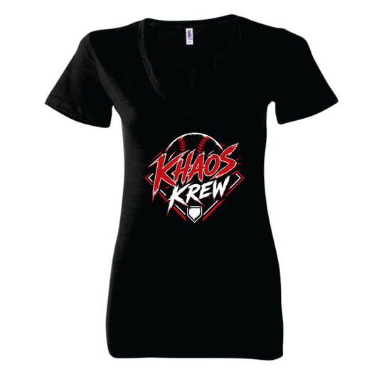 Khaos Krew Ladies V-Neck Tee