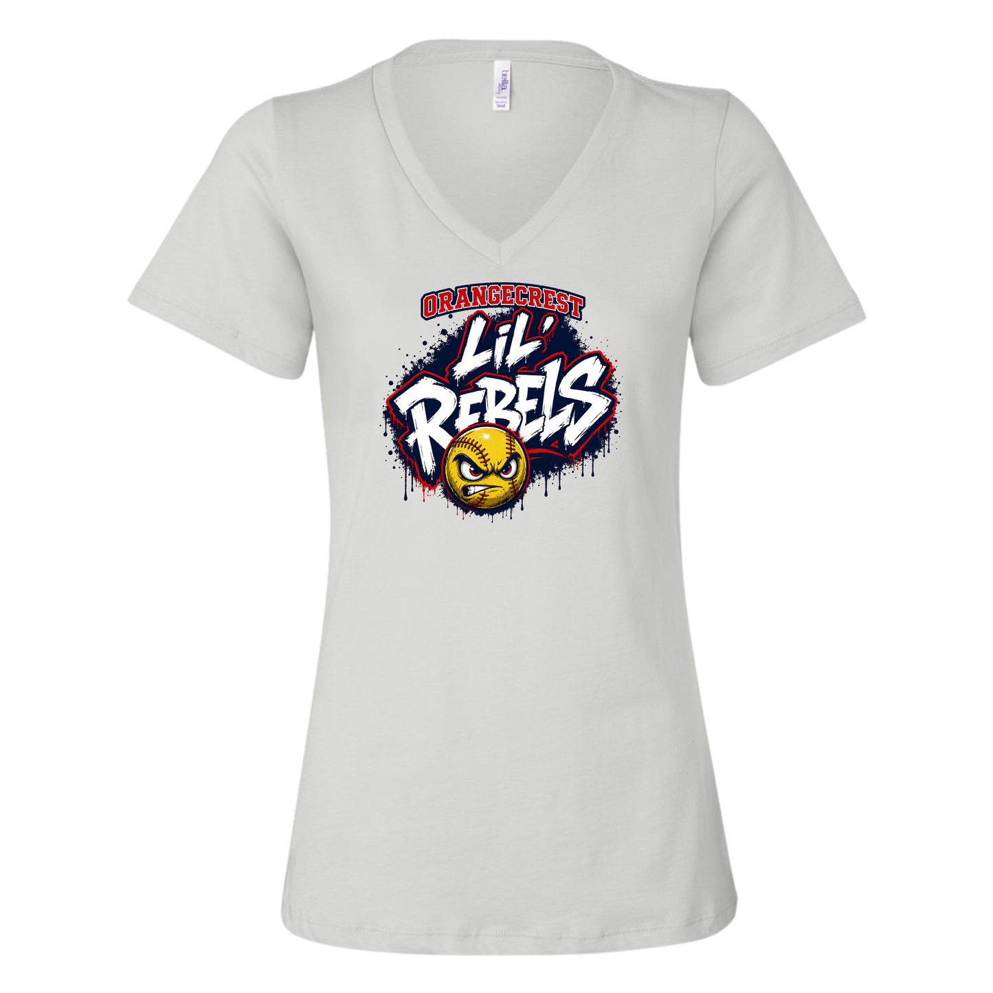 Lil Rebels Ladies V-Neck Tee