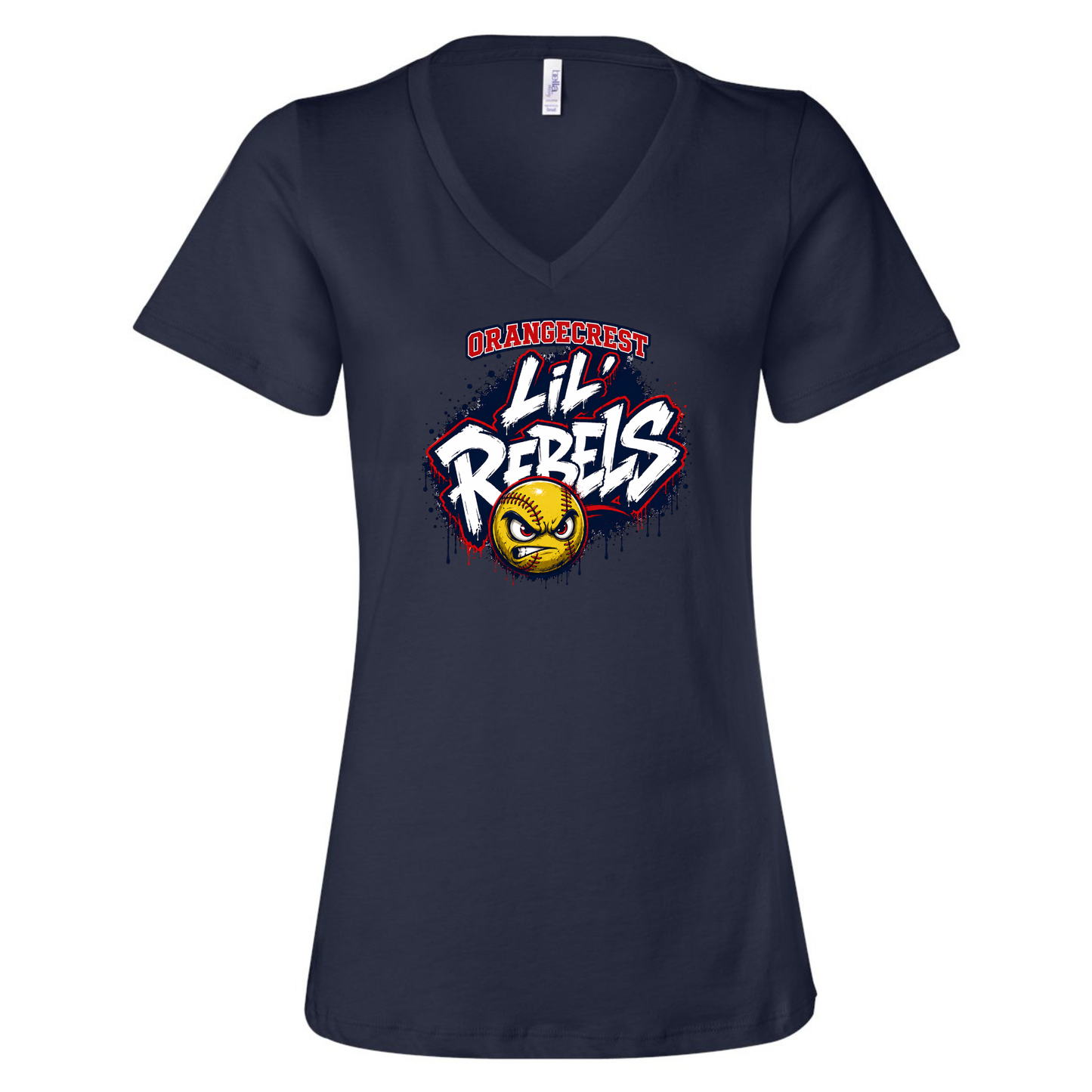 Lil Rebels Ladies V-Neck Tee
