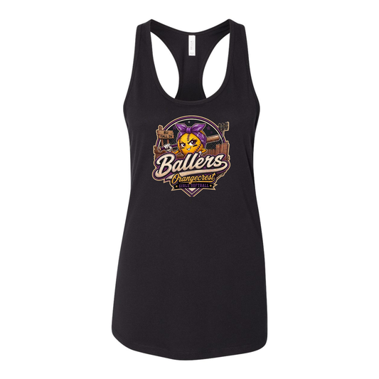 Purple Ballers Racerback Tank