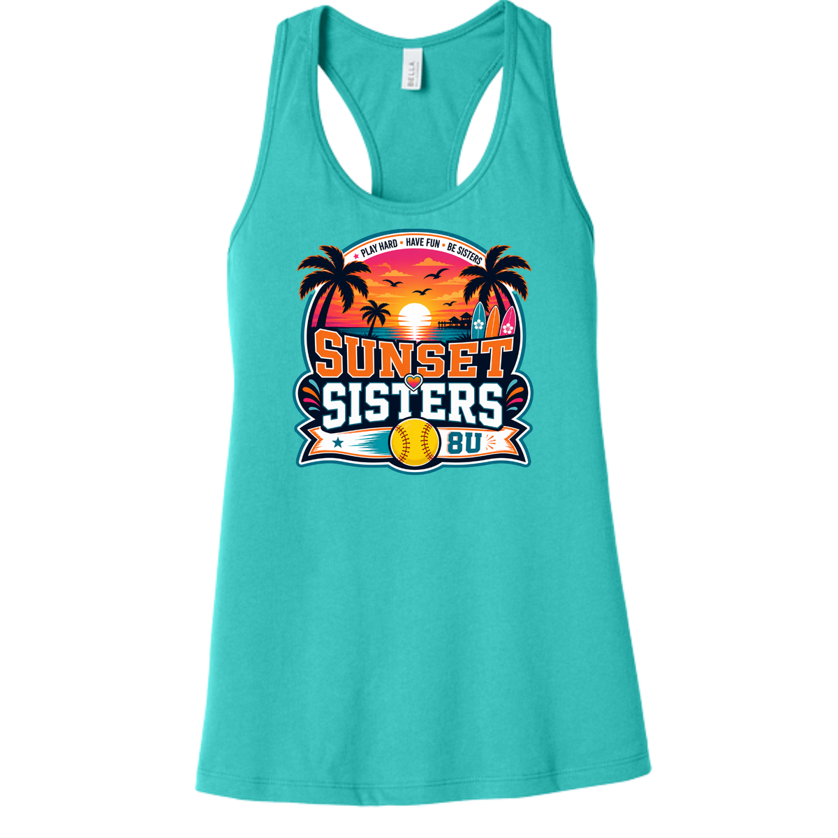 Sunset Sisters Racerback Tank