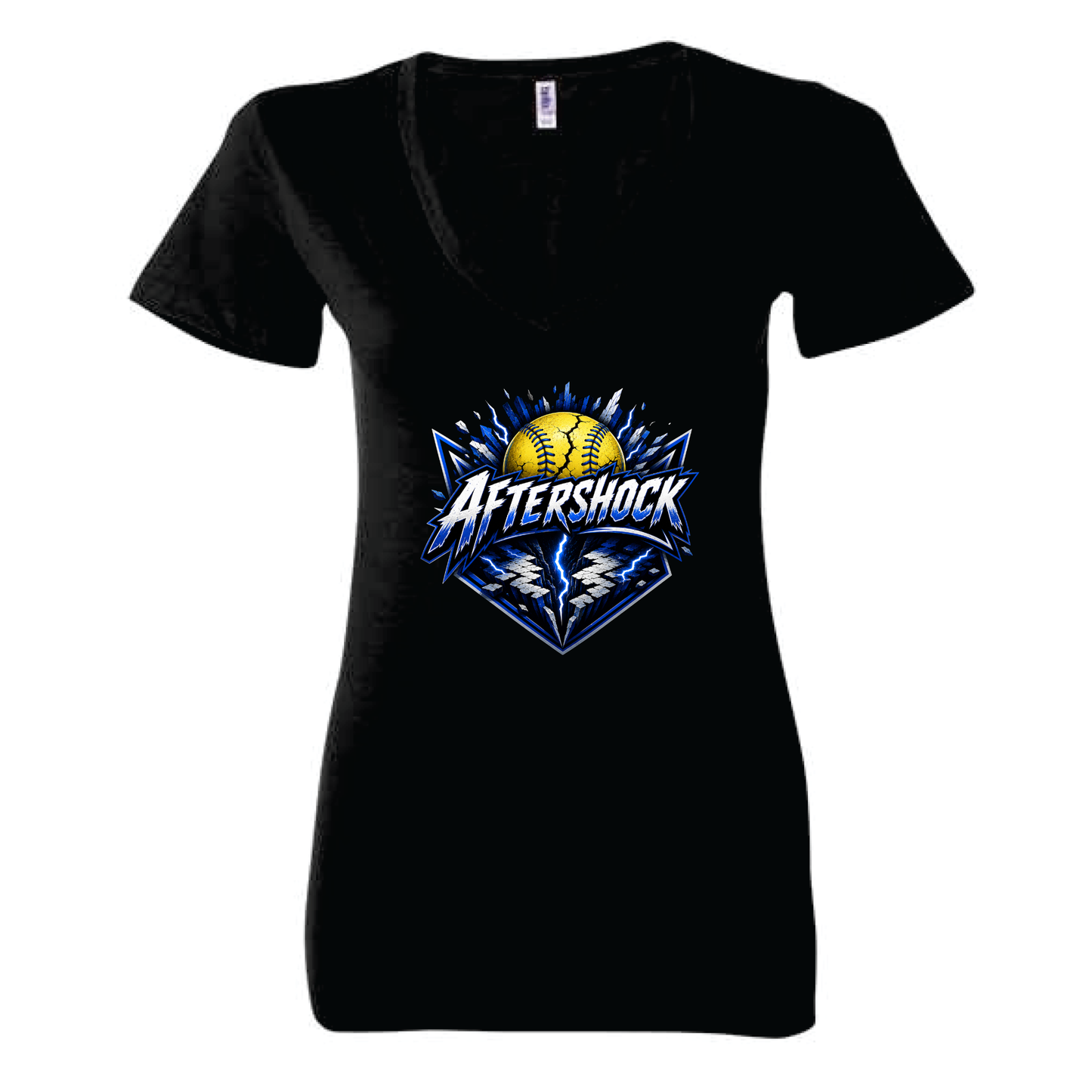 Aftershock Ladies V-Neck Tee