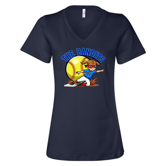 The Bandits Ladies V-Neck Tee