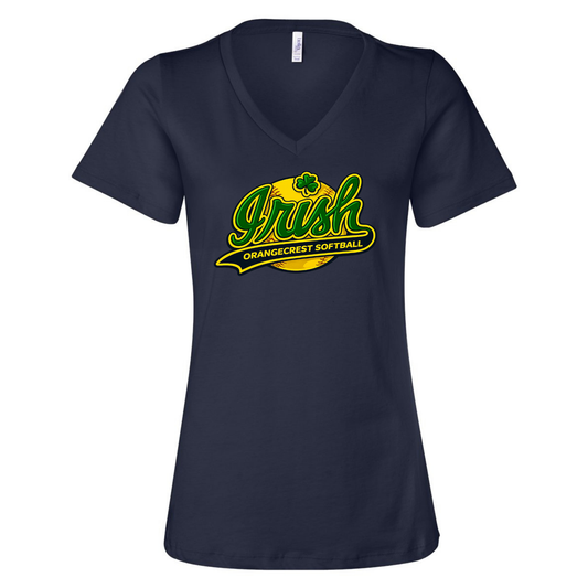 Fighting Irish Ladies V-Neck Tee