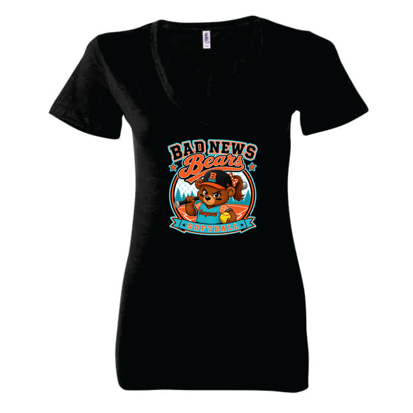 Bad News Bears Ladies V-Neck Tee