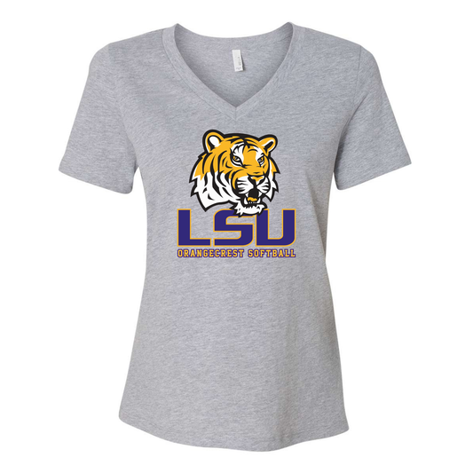 Tigers Ladies V-Neck Tee