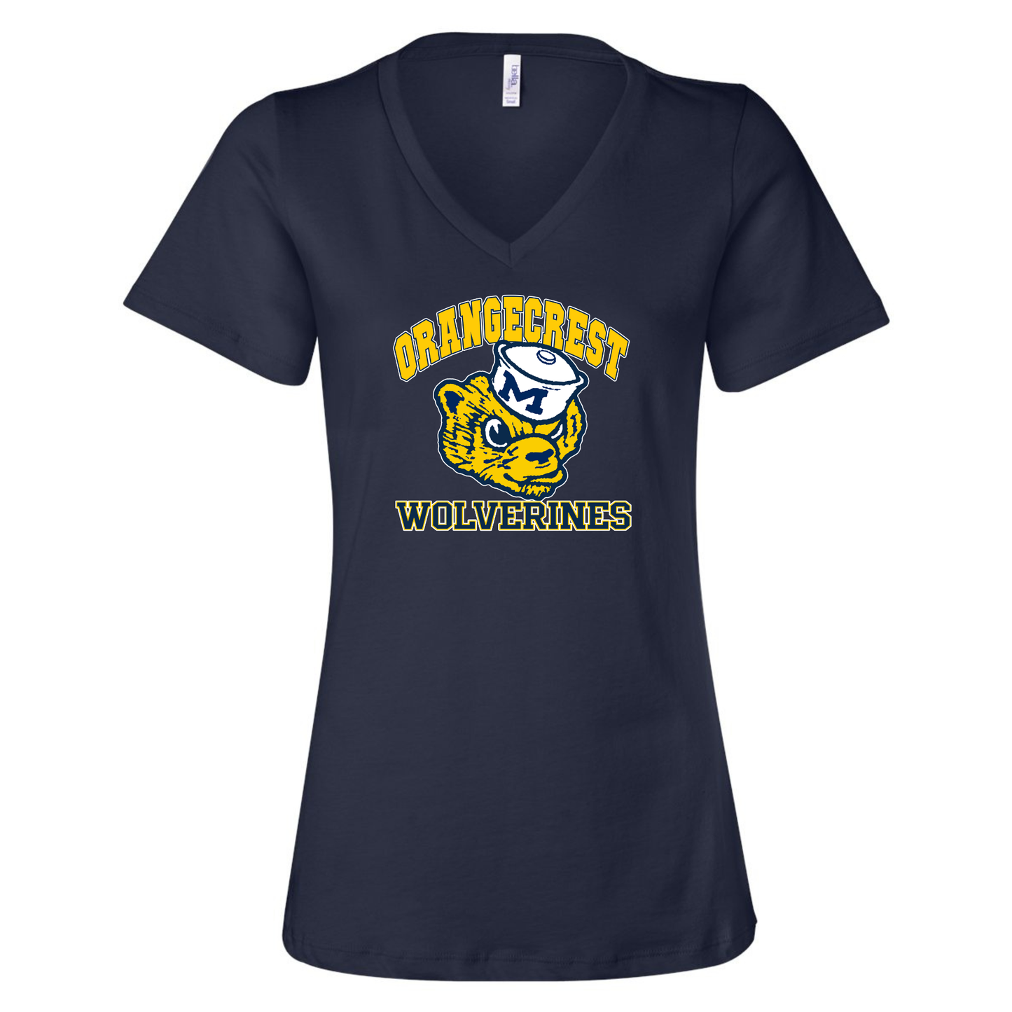 Wolverines Ladies V-Neck Tee