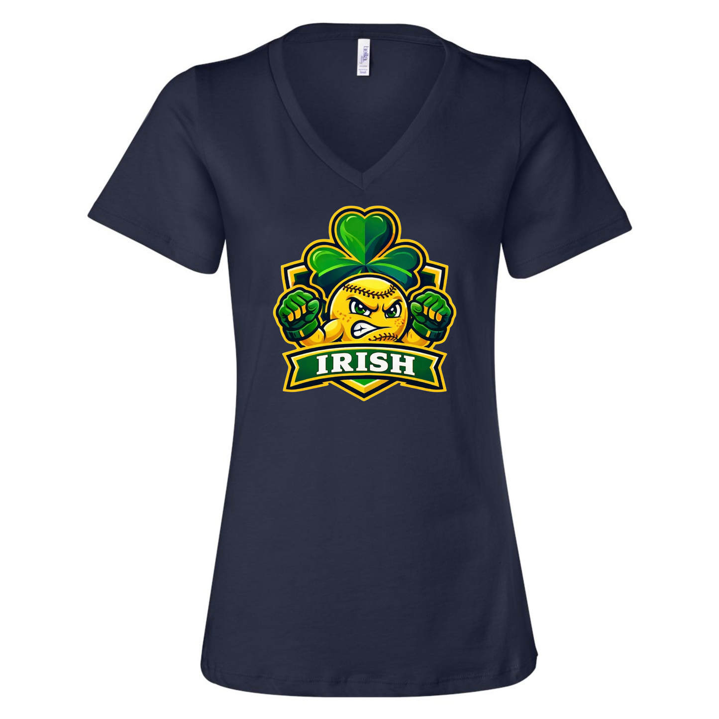Fighting Irish Ladies V-Neck Tee