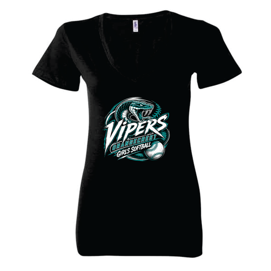 Vipers Ladies V-Neck Tee