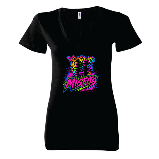 Misfits Ladies V-Neck Tee