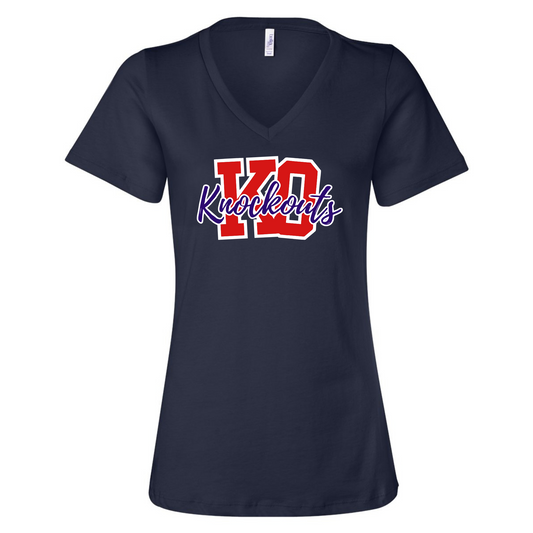 Knockouts Ladies V-Neck Tee