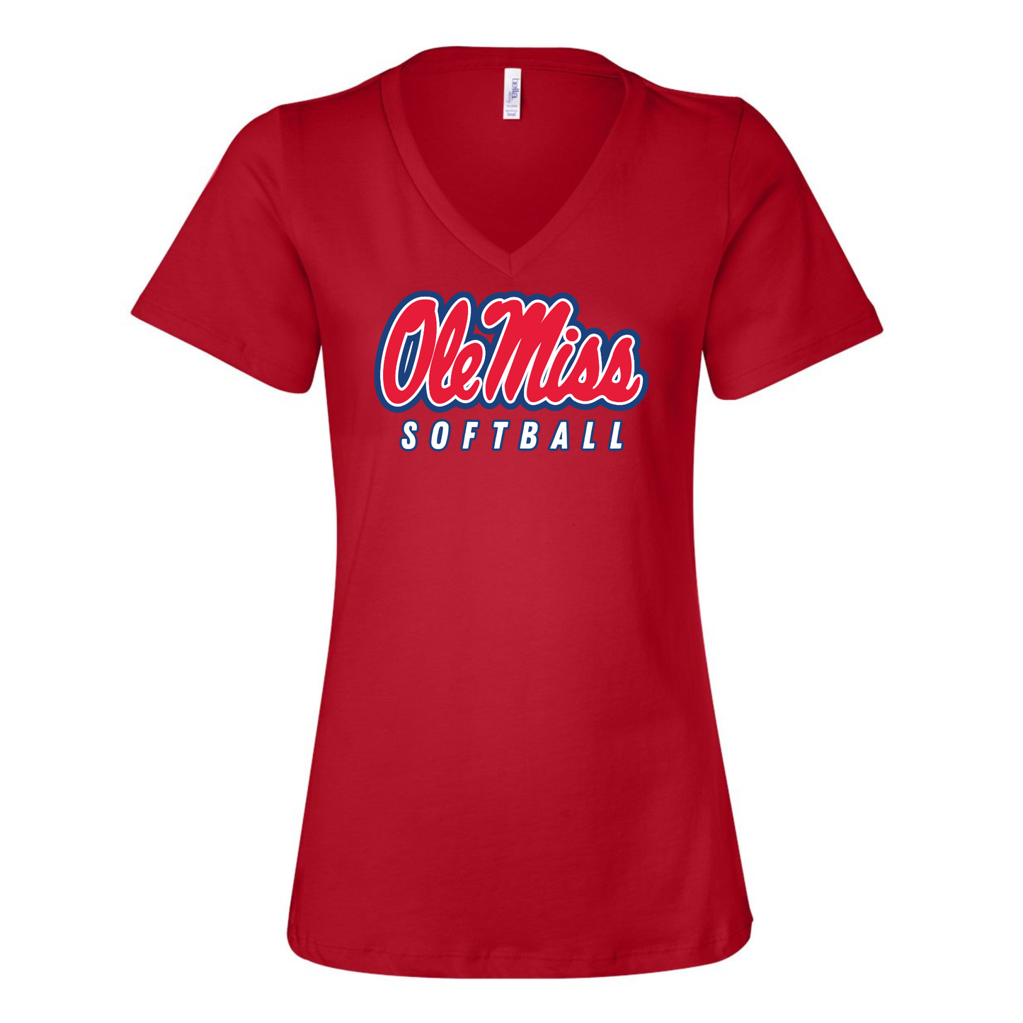 Ole Miss Ladies V-Neck Tee
