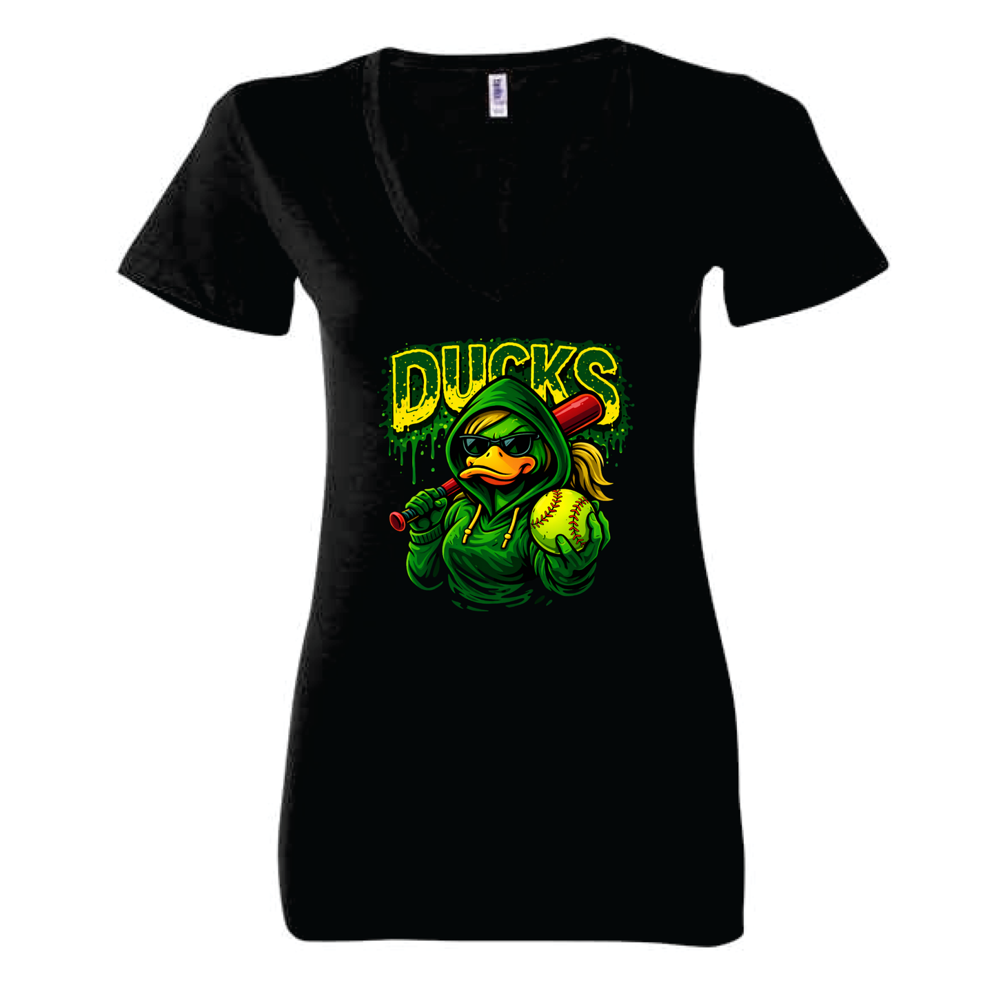 Ducks Ladies V-Neck Tee