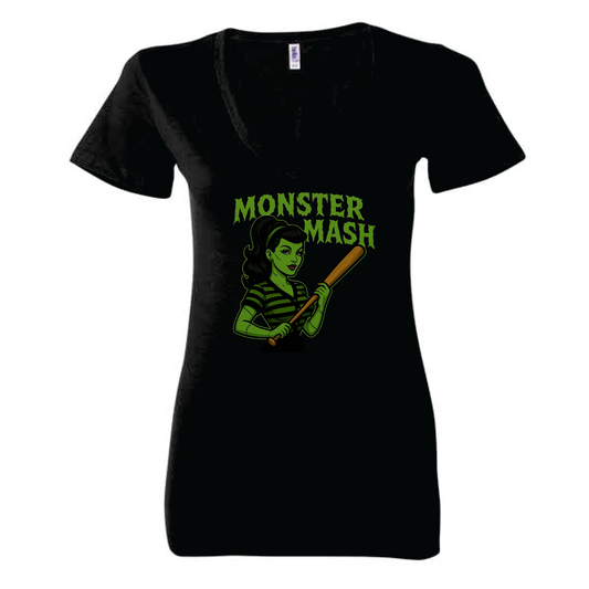 Monster Mash Ladies V-Neck Tee