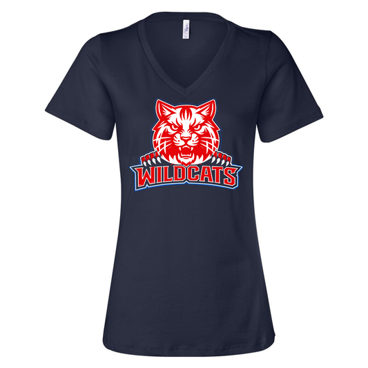 Wildcats Ladies V-Neck Tee