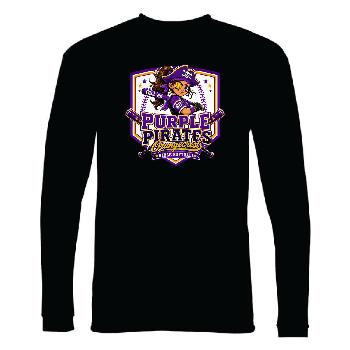 Purple Pirates Dri Fit Long Sleeve