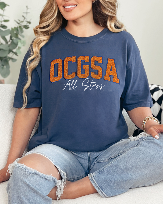 OCGSA Embroidered Glitter Short Sleeve