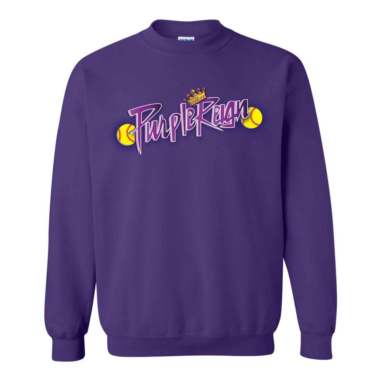 Purple Reign Fleece Crew Sweatshirt