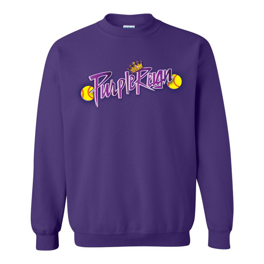 Purple Reign Fleece Crew Sweatshirt