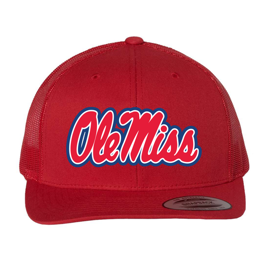 Ole Miss Embroidered Trucker