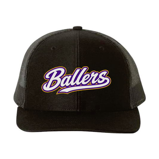 Purple Ballers Embroidered Trucker